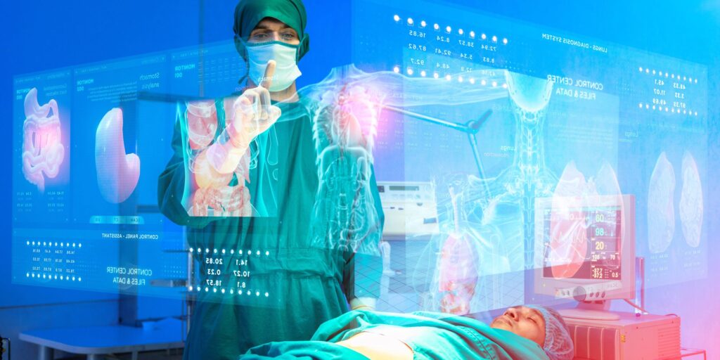 Augmented Reality Visualising Complex Medical Imaging Data