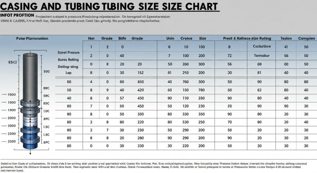 Casing and Tubing Size Chart