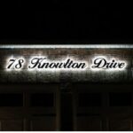 Stylish and Modern Backlit House Numbers for Enhanced Night Visibility